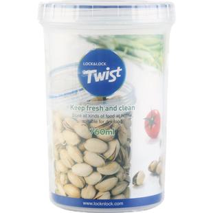 乐扣乐扣塑料密封保鲜盒奶粉罐茶叶辅食冰箱收纳圆形食品水果盒