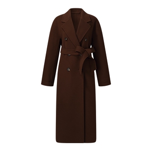 首降|歌莉娅男女款羊毛羊绒大衣2025冬季新款高级感毛呢外套