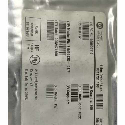 议价71M6543G-IGT/F，全新原装