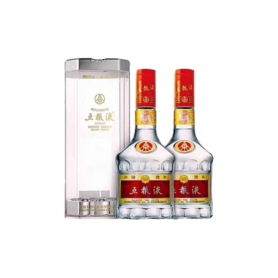 五粮液 普五 第七代 *2 浓香型 白酒 海外版 无礼袋 粮食酒