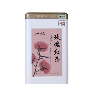 林鸿茂·玫瑰红茶·罐装国潮花茶养生茶玫瑰茶女生冲饮下午茶