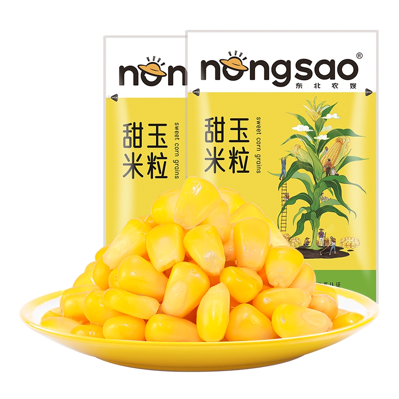 [原味]东北农嫂水果型玉米粒200g*6袋榨汁甜玉米粒真空酒店烹饪