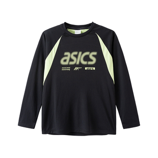 亚瑟士童装春季儿童圆领透气长袖T恤青少年户外运动训练服速干衣