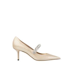 [经典首降]JIMMY CHOO/BING PUMP 65 女金色皮革高跟鞋婚鞋