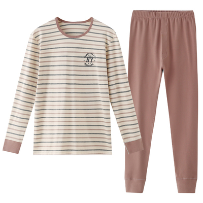 长袖睡衣男士纯棉大码家居服套装