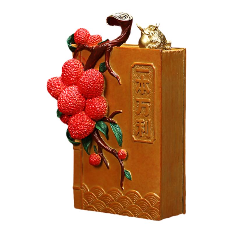 一本万利铜摆件中式荔枝装饰品