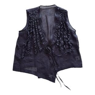 亚麻马甲女款薄款时髦洋气2025夏季新款棉麻高级小众不撞款上衣潮