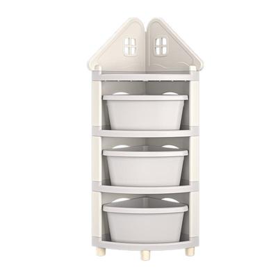 省空间&高颜值儿童转角置物架