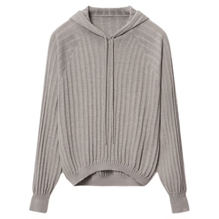 COMMXN·懒人连帽针织衫针织裤休闲宽松百搭保暖套装2024冬季女装