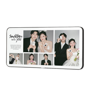 高级感婚纱照相框洗照相片做成摆台多宫格水晶定制铝合金轻奢打印