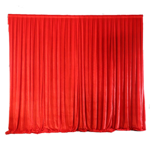 红色绒布背景布酒红色金丝绒面料婚庆地毯布会议桌布舞台幕布摄影