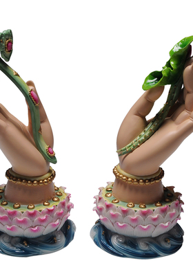 如意佛手摆件装饰品德化陶瓷