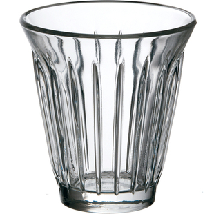 法国LAROCHERE 工业风咖啡杯ZINC拿铁DIRTY杯玻璃杯竖纹隔热设计