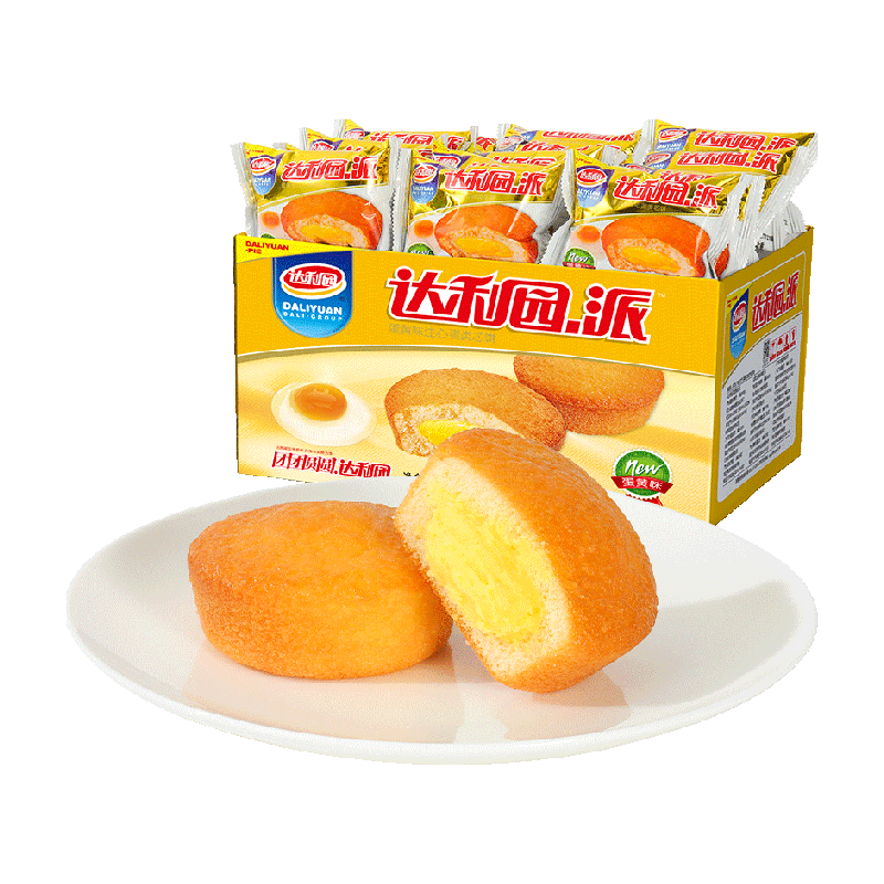 达利园糕点注心蛋黄派整箱装休闲零食大礼包营养早餐蛋糕夹心吐司
