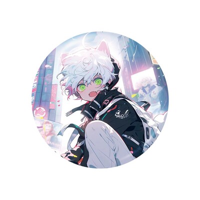 罗小黑战记动漫画周边罗小黑套装吧唧徽章钥匙扣小卡明信片镭射票