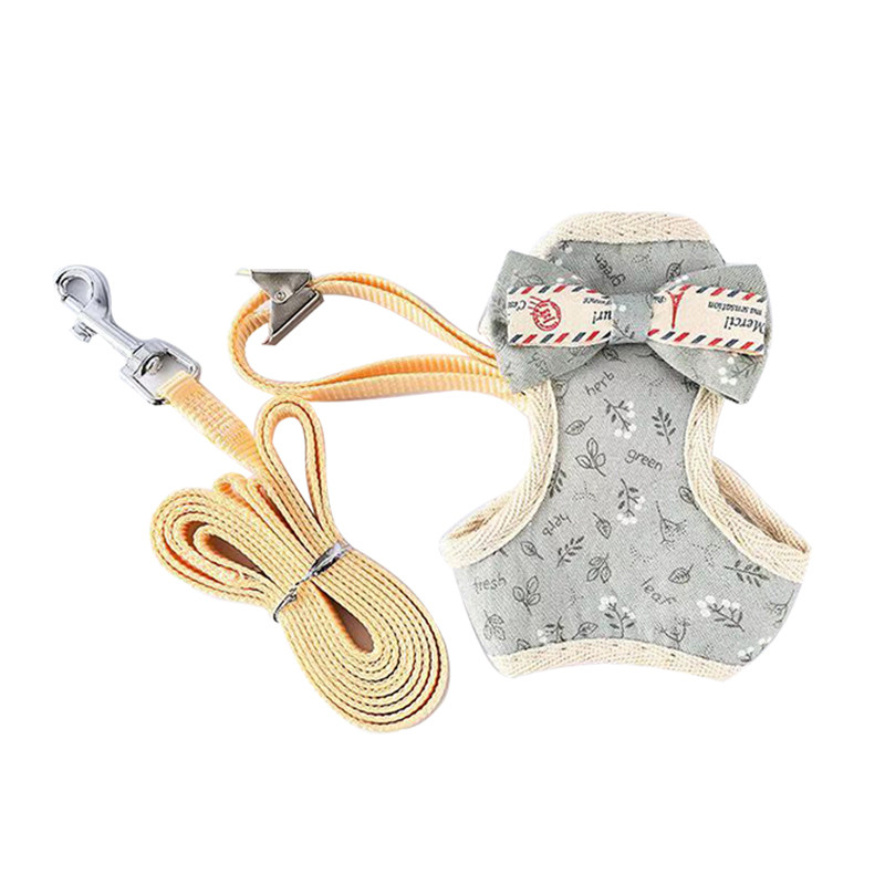 猫咪牵引绳幼猫遛猫绳小猫迷你超小防挣脱猫链舒适材质背心式绳