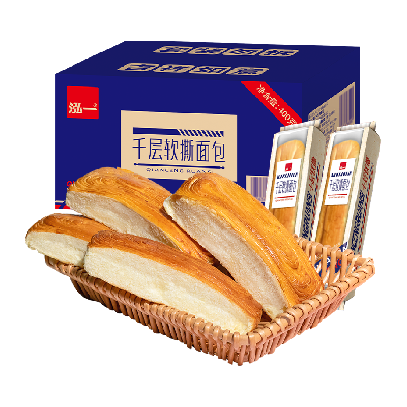泓一软手撕面包千层营养早餐健康零食