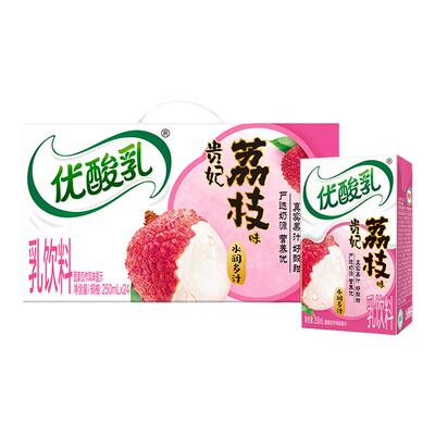 伊利优酸乳草莓蓝莓味整箱