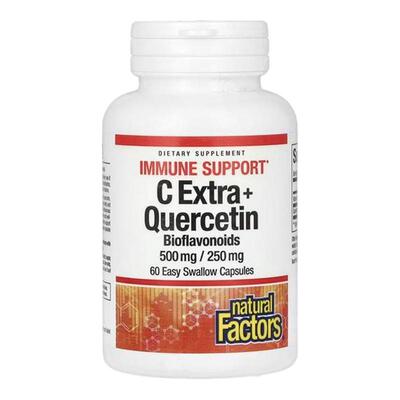 Natural Factors维生素VC+槲皮素机体支持呼吸道健康多面守护机体