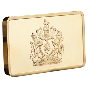 英国伊丽莎白女王皇冠钻石纪念品金块摆件收藏品金条工艺纪念章