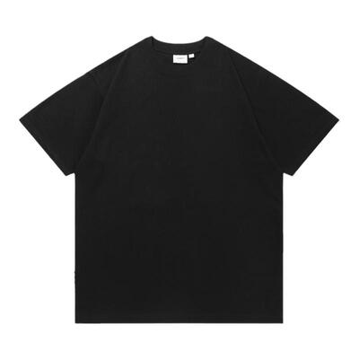 腰果花贴布侧口袋纯色T恤BOY