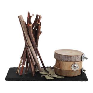 桉树叶蜜袋鼯蜜袋鼬磨牙垫材用品桉树枝小蜜笼内装饰玩具跳台