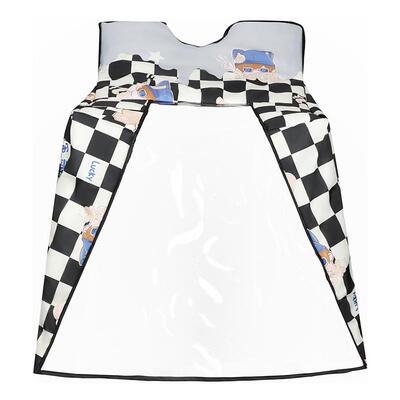 斗篷式电动车挡风被冬季加厚保暖双面防水加绒电瓶摩托车防寒防风