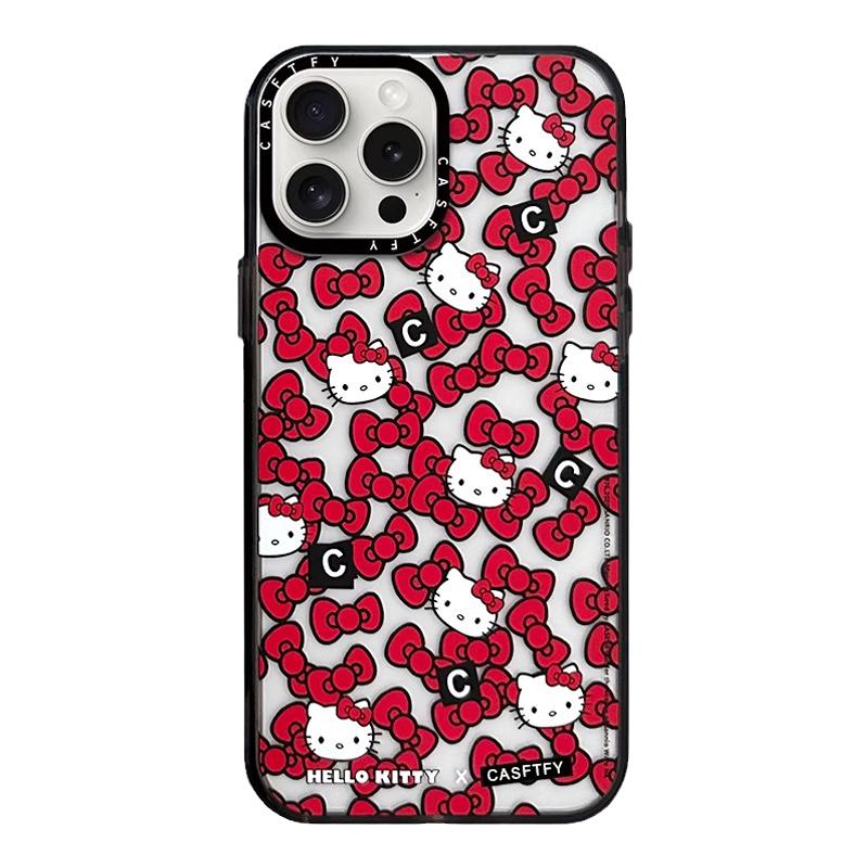 CASEGIRL联名KT凯蒂猫三丽鸥适用苹果17Pro手机壳iPhone16ProMax新款14plus网红15pro同
