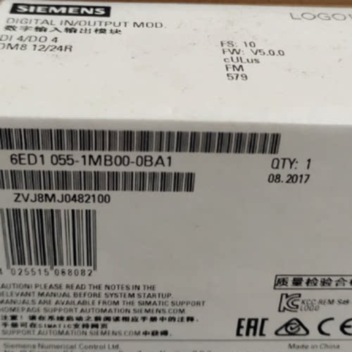 议价6ED1055-1MB00-0BA1 LOGO！DM812/24R逻辑控制器6ED10551MB00