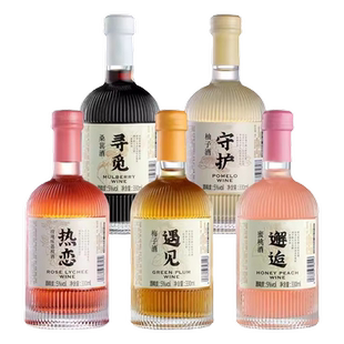 果酒微醺女士低度酒寻觅桑葚酒遇见梅子守护热恋邂逅摆件订婚果酒