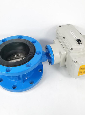 电动法兰蝶阀 D941X-16Q软密封开关阀门DN80 100 150 200 250 300