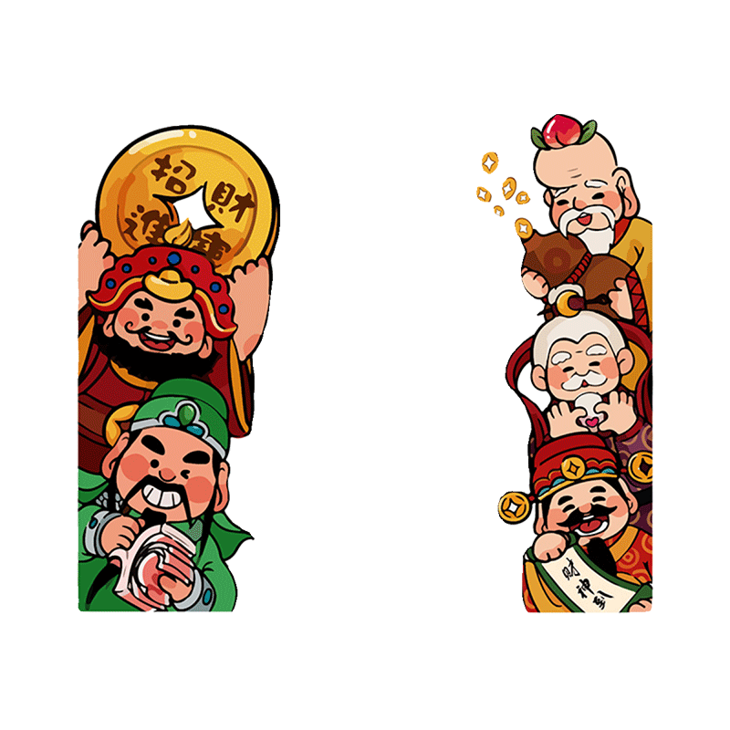 网红拍照区布置国潮风