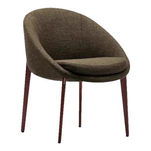 意式轻奢餐椅家用高级感椅子轻奢简约白蜡木餐桌椅poliform餐椅