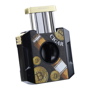 百诚四合一雪茄剪刀套装V型雪茄钳平口V形开口器断头台专用打孔器