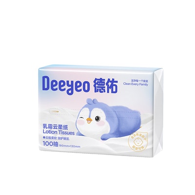 德佑乳霜纸云柔纸巾超柔60抽5包