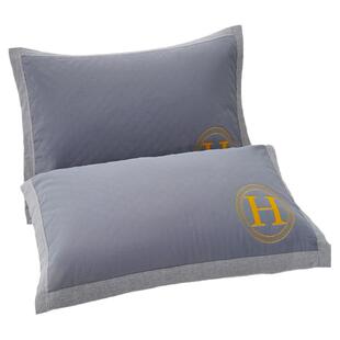 天阳水晶棉枕巾纯棉一对装四层纱布单人男女情侣防螨柔软枕头盖巾