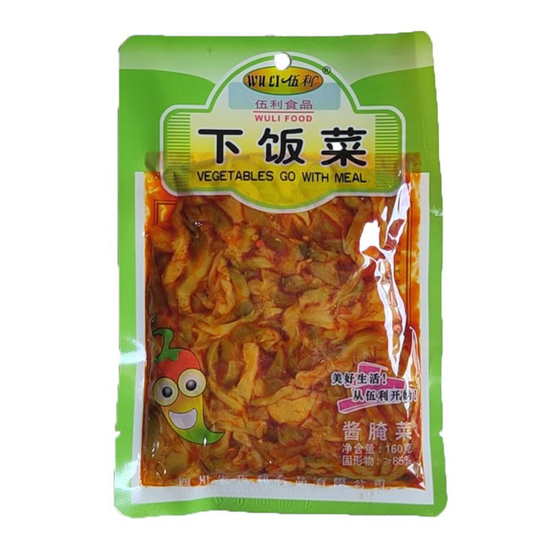伍利食品开胃榨菜160g大袋装