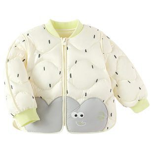 巴拉巴拉儿童羽绒服三防轻薄棒球领外套男童女童装2025新款秋冬装