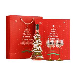 进口雷兹酒庄圣诞树雷司令晚收甜白葡萄酒小人杯礼盒装500ml×1瓶