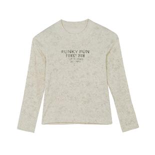 edo1一度童装25秋冬新款男女童休闲运动长袖T恤儿童修身打底衫潮