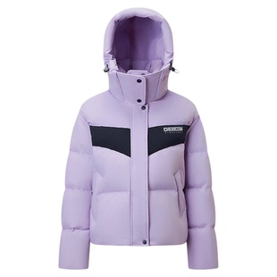 【刘涛同款】千仞岗2025冬季新款羽绒服短款保暖撞色户外加厚外套