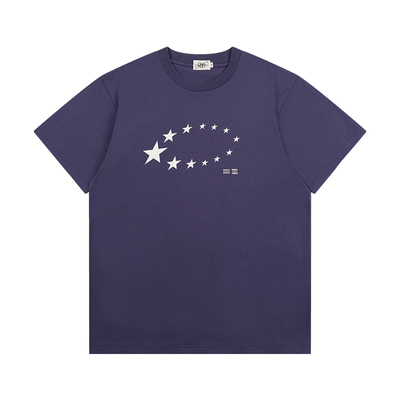 GOODBAI 916 满天星印花圆领oversize短袖T恤