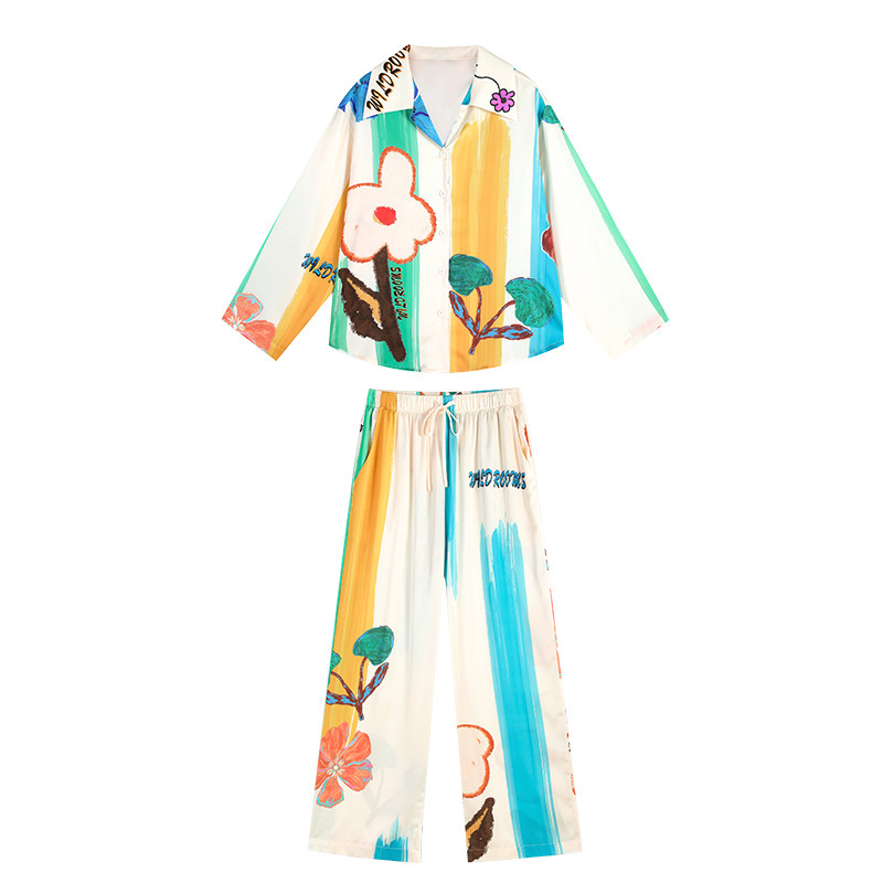 WildRooms睡衣女夏季家居服套装