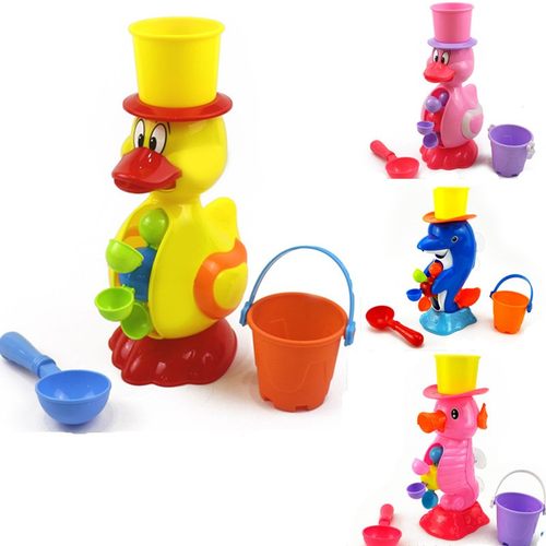 宝宝洗澡玩具卡通大黄鸭雄转转玩水乐水花沐浴海豚洒戏批发建现货