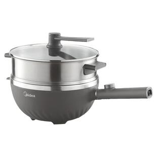 美的电炒锅家用插电大容量不花芯蒸煮电煮锅炒菜电热火锅一体式