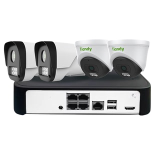 天地伟业摄像头POE室外全彩高清夜视家用手机远程监控设备套装