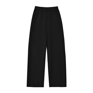 SEAWHEN海维恩早春新款直筒裤女高腰空气层显瘦长款百搭休闲裤