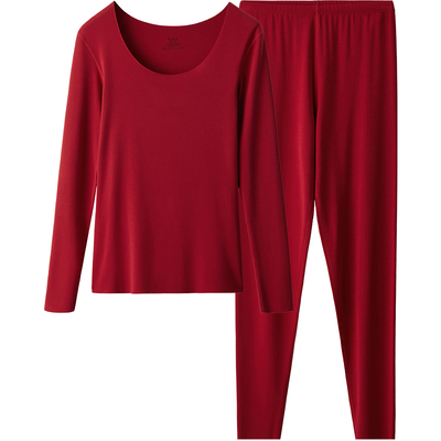 STW本命年80支莫代尔女保暖套装