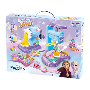 迪士尼彩泥橡皮泥面条机模具套装手工DIY食品级粘土儿童益智玩具