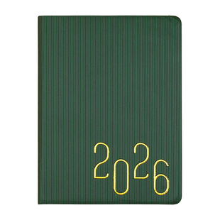 B6日程本2026年随身便携式小号记事本一日一页计划本工作计划表自律打卡本口袋皮面笔记本日历本子自填式手账